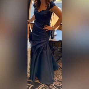 Badgley Mishka Navy Blue evening gown, excellent condition